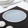 Набор одноразовых тарелок, d=17 см, 10 штуп, цвет белый(5484461)