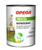 Эмаль ОРЕОЛ  Акриловая 0,9кг Черная (14) 5687