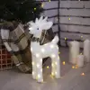 Фигура световая Белый олень, 18 LED, 30х16х9 см, фиксинг, от батар. (не в компл) 3662100