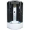 Душевая кабина 90х90х220 Aquapuls 4002D черн.стенки выс. поддон,АКЦИЯ