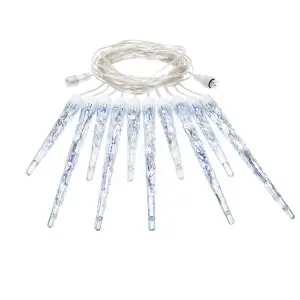 Электрогирлянда-конструкторСосульки10 шт(30 см,20 см),40 холодных LED ламп,прозр.VEGAS 24V ДУлицы