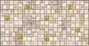 Листовые панели ПВХ 0,3мм  Мозаика Мрамор с золотом 960480мм (уп.10шт)