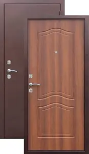 Дверь стальная Страж 2К Лесной орех 960 левая толщ.1,51,5мм  Россия