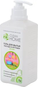 Гель для мытья детской посуды и игрушек CLEAN HOME  1л (10) 410