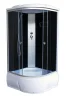 Душевая кабина 90х90х220 Aquapuls 3102D(2) выс. поддон, черное стекло,черн. стенки, АКЦИЯ