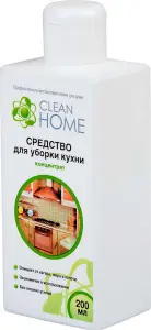 Средство для уборки кухни концентрат  CLEAN HOME  200мл (12) 411