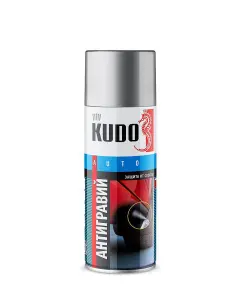 Аэрозоль  KUDO Антигравий прозрачный,520 мл KU-5220 (6)