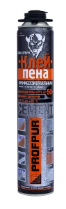 Пена - клей PROFPUR CEMENT, 850 мл, 12шт