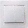 Выключатель 2-кл. СП КВАРТА 10А IP20 ВС10-2-0-КБ бел. ИЭК EVK20-K01-10-DM