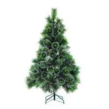 Сосна с эффектом инея и шишками (150 см) 02132