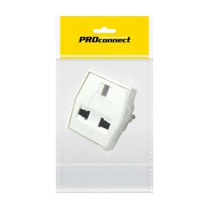 Переходник сетевой КВАДРАТ бел. (инд. упак.) PROCONNECT 11-1011-9