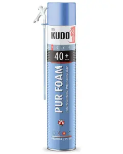 Пена монтаж. KUDO HOME 40+  ВСЕСЕЗОННАЯ (12) 1000мл 700гр KUPH10U40+