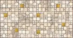 Листовые панели ПВХ 0,3мм  Мозаика Мрамор с золотом 960480мм (уп.10шт)