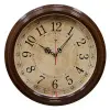 Часы настенные 21 Bek d=35 круг, корпус коричн.. Ретро классика 3527-122 10
