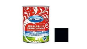 6 Эмаль РАСЦВЕТ Черная 1,9кг (6) Ростов