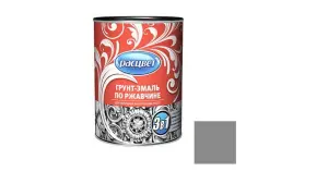 Грунт-эмаль по ржавчине Расцвет серая 2,7кг