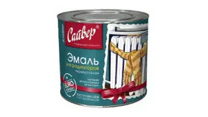 2,5 Эмаль Акриловая Белая для радиаторов 0,4кг Сайвер (36)