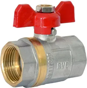 Кран RVC шаровой (15) 12 гг бабочка (Н-03165SD80031203) art. 00227