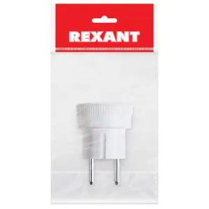 Переходник сетевой стакан с бортами 220В 6А Rexant 11-1021