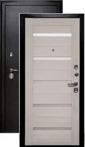 Дверь стальная 3К Люкс-2 9602050мм левая антик серебро ФЛ-16 Дуб лист. белая  Россия