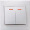 Выключатель 2-кл. СП КВАРТА с инд. 10А IP20 ВС10-2-1-КБ бел. ИЭК EVK21-K01-10-DM