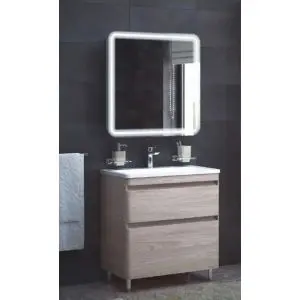 Алабама 80 Z2  Тумба с раковиной клен экрю 800450850 мм (ум. Adel 80)^