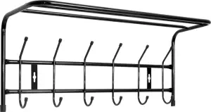 Вешалка настенная ВП 6 крючков с полкой 600270240мм цв. в ассортим.  г.Ижевск