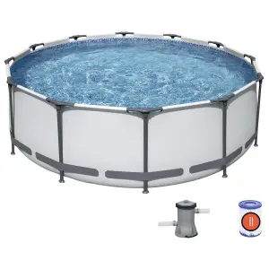 Бассейн каркасный Steel Pro Мах 366 х 100 см (в комплекте насос с фильтром 220V) 56260 1228945