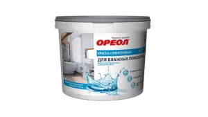 1Краска ОРЕОЛ ВД бснеж. 3,0кг влажн. (4) 4981