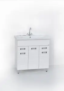 Тумба с раковиной Ника 70   665820460мм Logro (Como)