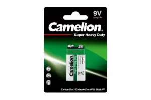 Элемент питания Camelion HEAVY DUTY Green 6F22 BL1  (1)