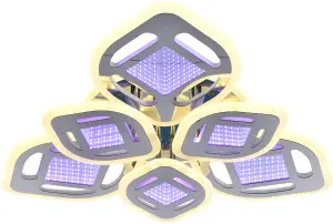 Светильник LED 222W Max 3000-6000K DIMMER ПДУ 602206 CR (BL+YL)