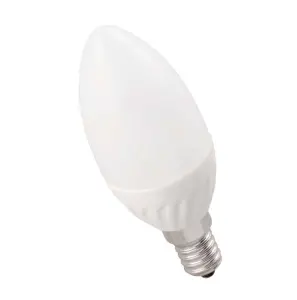 Лампа светодиодная ECO C35 5Вт свеча 3000К тепл. бел. E14 450лм 220-240В ИЭК LLE-C35-5-230-30-E14