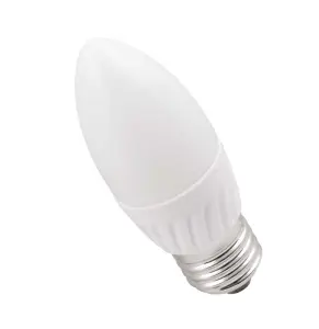 Лампа светодиодная ECO C35 5Вт свеча 3000К тепл. бел. E27 450лм 220-240В ИЭК LLE-C35-5-230-30-E27