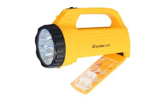 Фонарь LED3819CSM (аккум 220В жел. 9LED +12SMD LED 2 режима SLA) Ultraflash 1210212860