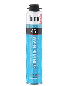 Пена монтаж. KUDO HOME 45+  ВСЕСЕЗОННАЯ (12)  1000мл 800гр