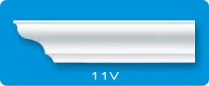 Плинтус потолочный V 11 2м (78) (5050)^^