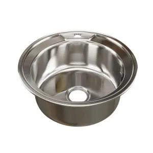 Мойка MIXLINE d=51 (0.6мм)  вып 3 12 (глуб чаши17см) с сифоном