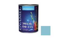7 Эмаль ПФ-115 ПРОСТОКРАШЕНО Св-голубая   0,9кг(14)Ростов