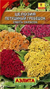 Целозия гребенчатая Петушиный гребешок, смесь окрасок Аэлита цв