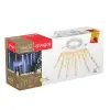 Электрогирлянда-конструкторСосульки10 шт(30 см,20 см),40 теплых LED ламп,прозрVEGAS 24V ДУл.55036
