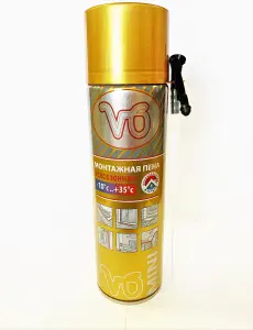 Пена монтаж.  V6 MINI всесезонная  350г  (12)