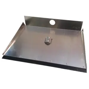 ЗимаЛопата снег.пластмас. 5003750,8мм, 3-х бортная оцин. с накладкой 1595