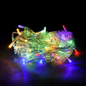 Электрогирлянда-конструкторБахрома64 разноцветных LED ламп(12 мигающих),VEGAS 24V 55092 ДУлицы