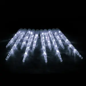 Электрогирлянда-конструкторСосульки10 шт(30 см,20 см),40 холодных LED ламп,прозр.VEGAS 24V ДУлицы