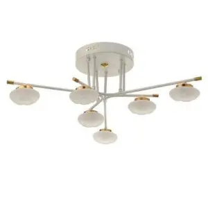 Люстра 634176 LED 30Вт 4000К белый-золото 70х70х22 см   5043867
