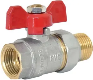 Кран RVC шаровой (15) 12 гш американка бабочка (Н-031681353) art. 00215