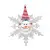 Фигурка Снеговик светодиодная на присоске VEGAS  1012 см, меняет цвет, с батарейкой 48 55054