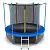 Батут с внутренней сеткой и лестницей  EVO JUMP Internal 8ft SKY диаметр 244 см (синий)   4300791