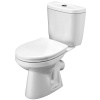 Компакт-унитаз Анимо эконом косой (сидение полипропилен + 1реж. арм.) (Santek)